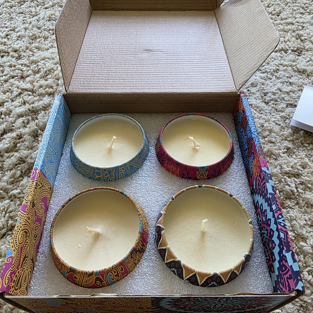 Decorative Scented Candle Set - Multicolor